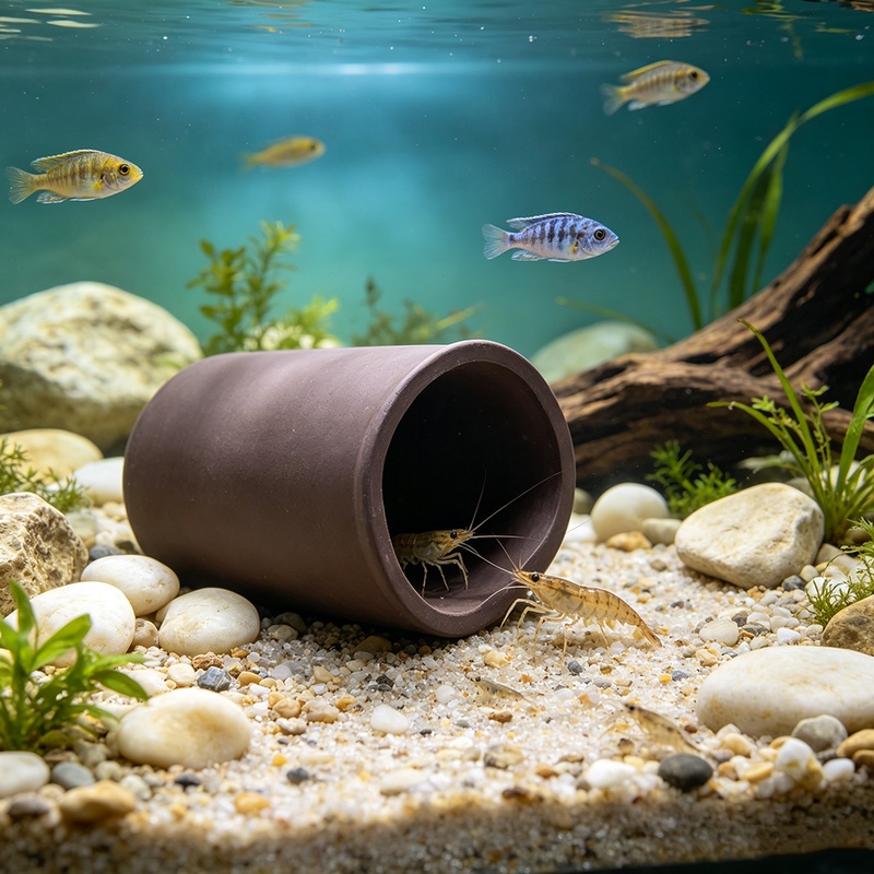 Hide Cave Ceramic - Nowa jaskinia do akwarium, ujazd dla